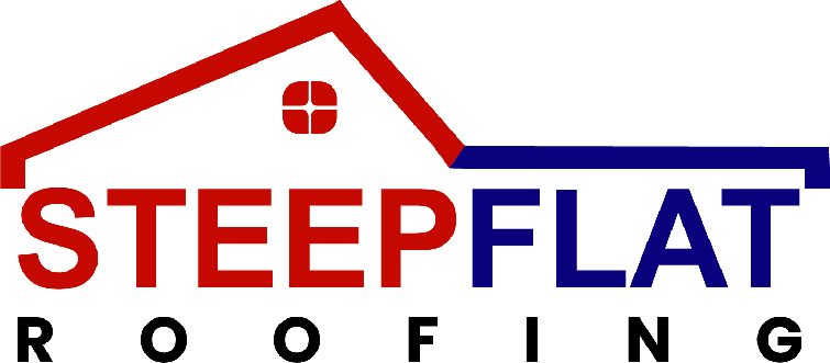 A logo of the deep flow roofing company.